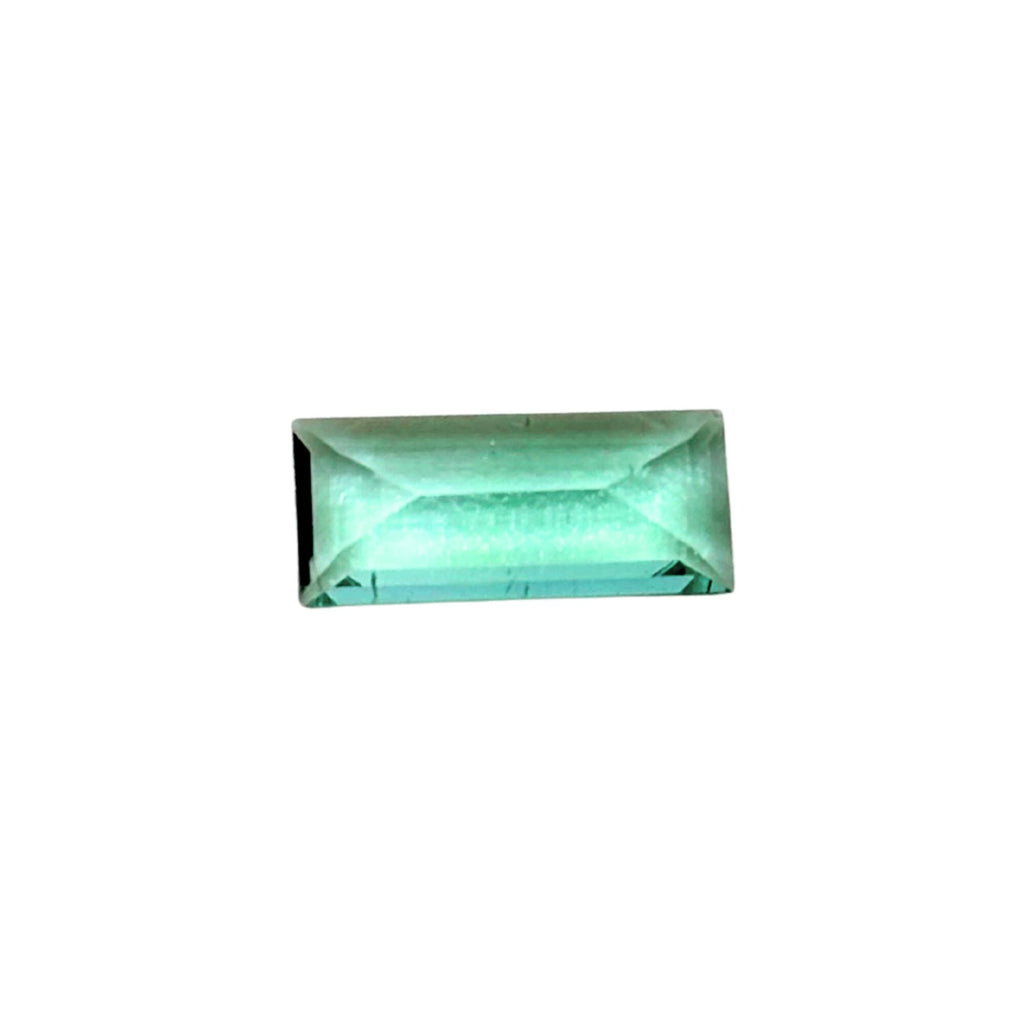 Greenish Blue Tourmaline Gemstone – Baguette Faceted Cut, Jewelry Making