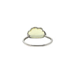 Lemon Quartz Cloud Ring: Handmade Sterling Silver Gemstone Jewelry