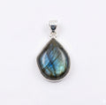 Labradorite Pendant: Sterling Silver Celestial Necklace