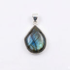 Labradorite Pendant: Sterling Silver Celestial Necklace
