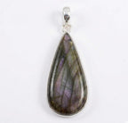 Labradorite Pendant: Sterling Silver Celestial Necklace