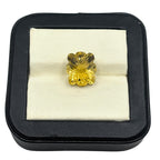 Carved Lemon Quartz Flower Gemstone – Faceted Yellow Quartz for Jewelry