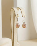 Sunstone Oval Drop Earrings 925 Sterling Silver | Gemstone Dangle | Gift for Her | Boho Jewelry