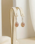 Sunstone Oval Drop Earrings 925 Sterling Silver | Gemstone Dangle | Gift for Her | Boho Jewelry