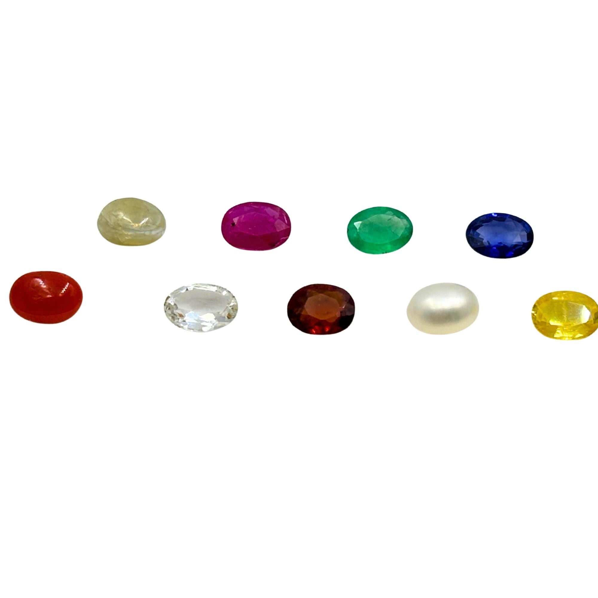 Navratan Gemstone Set – 9 Natural Vedic Jewelry Stones