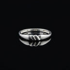 925 Sterling Silver Twist Knot Ring, Minimalist Dainty Band, Everyday Stackable Jewelry