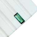 Greenish Blue Tourmaline Gemstone – Baguette Faceted Cut, Jewelry Making