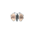 Rose Quartz Butterfly Ring: Sterling Silver Gemstone Statement Jewelry
