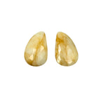 Natural Wonder Sapphire Gemstone Slices: Rose Cut Pair, Jewelry Making