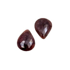 Rose Cut Sapphire Slices: Untreated Gemstone Pair, Fancy Shape