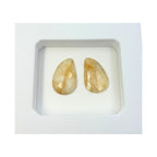 Natural Wonder Sapphire Gemstone Slices: Rose Cut Pair, Jewelry Making