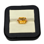 Natural Citrine Gemstone Pair – Shield Step Cut, November Birthstone