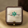 Emerald CZ Ring: Sterling Silver & Cubic Zirconia