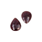 Rose Cut Sapphire Slices: Untreated Gemstone Pair, Fancy Shape