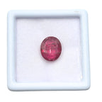 6.65 Cts Natural Pink Rubellite Tourmaline Gemstone: Oval Cut
