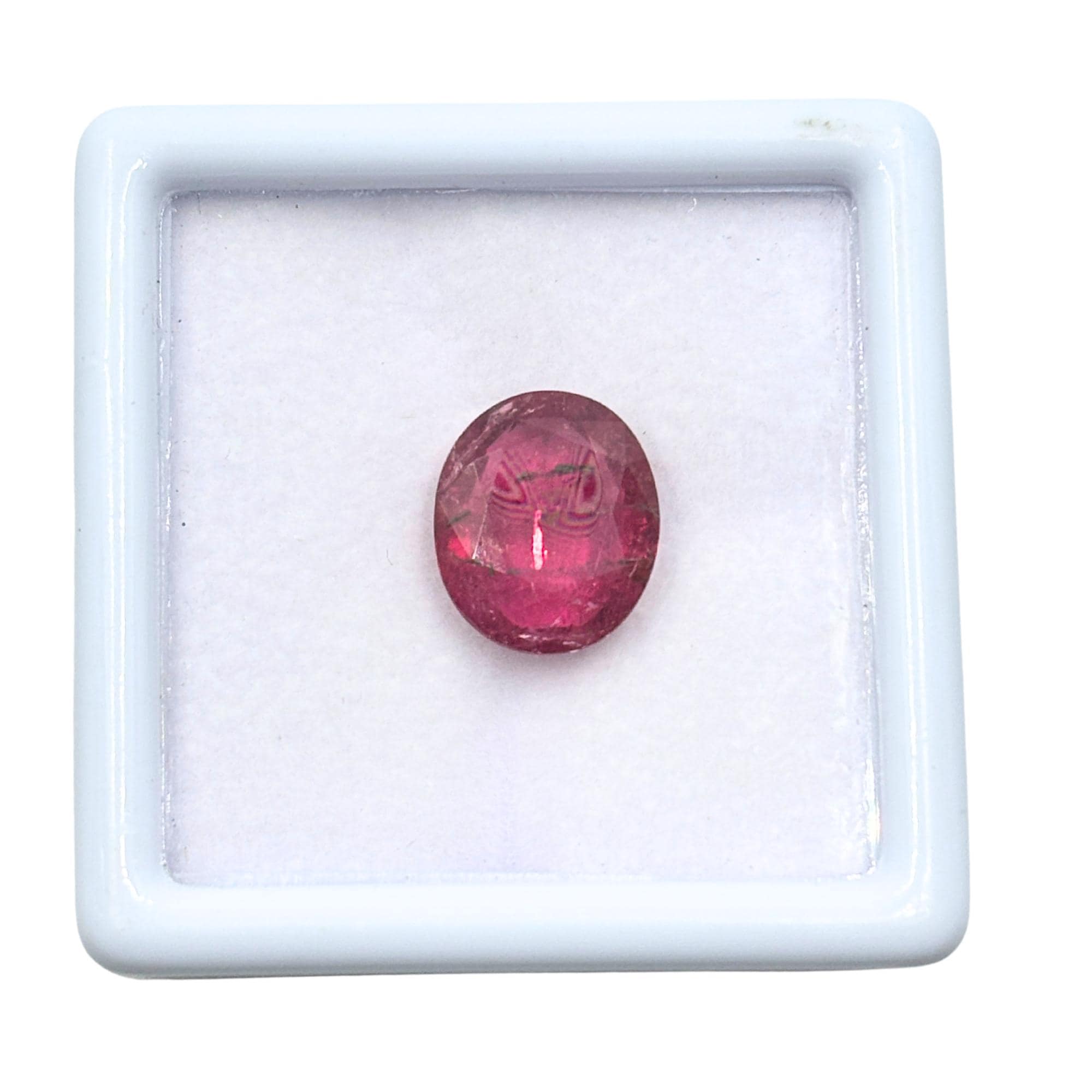 6.65 Cts Natural Pink Rubellite Tourmaline Gemstone: Oval Cut