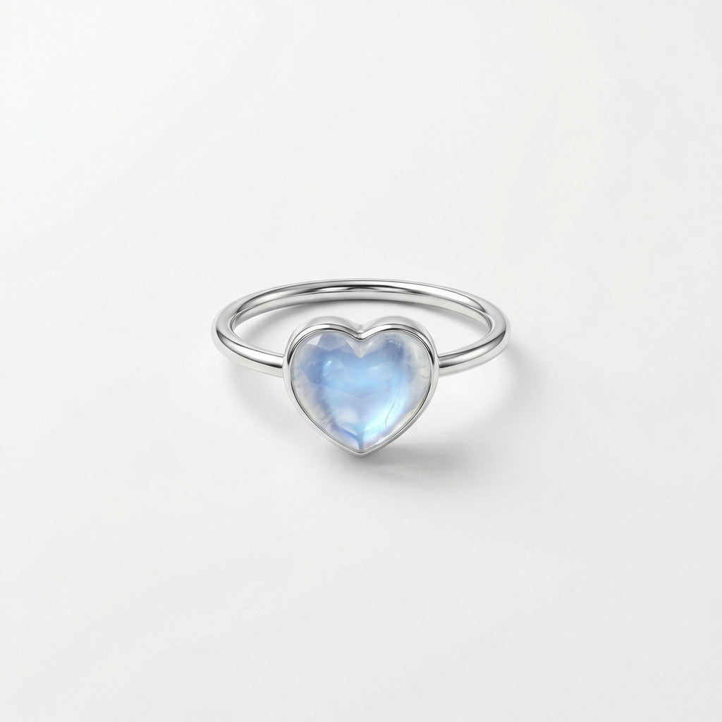 Heart Ring: Sterling Silver Handmade Gemstone Jewelry