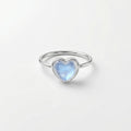 Heart Ring: Sterling Silver Handmade Gemstone Jewelry