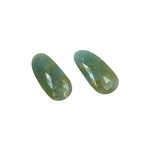 Rose Cut Sapphire Gemstone Slices: Natural Flat Back Pair