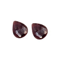 Rose Cut Sapphire Slices: Untreated Gemstone Pair, Fancy Shape