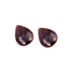 Rose Cut Sapphire Slices: Untreated Gemstone Pair, Fancy Shape