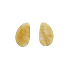Rose Cut Sapphire Slices: Natural Gemstone Pair for Jewelry Making