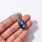 Labradorite Pendant: 925 Sterling Silver Necklace
