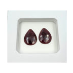 Rose Cut Sapphire Slices: Untreated Gemstone Pair, Fancy Shape