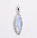 Marquise Moonstone Pendant – Sterling Silver Boho Gemstone Necklace