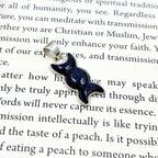 Triple Moon Blue Sunstone Pendant in 925 Sterling Silver– Wiccan Goddess Moon Phase Necklace, Sparkling Midnight Crystal Jewelry Gift forHer