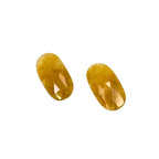 Rose Cut Sapphire Slices: Natural Untreated Gemstone Pair