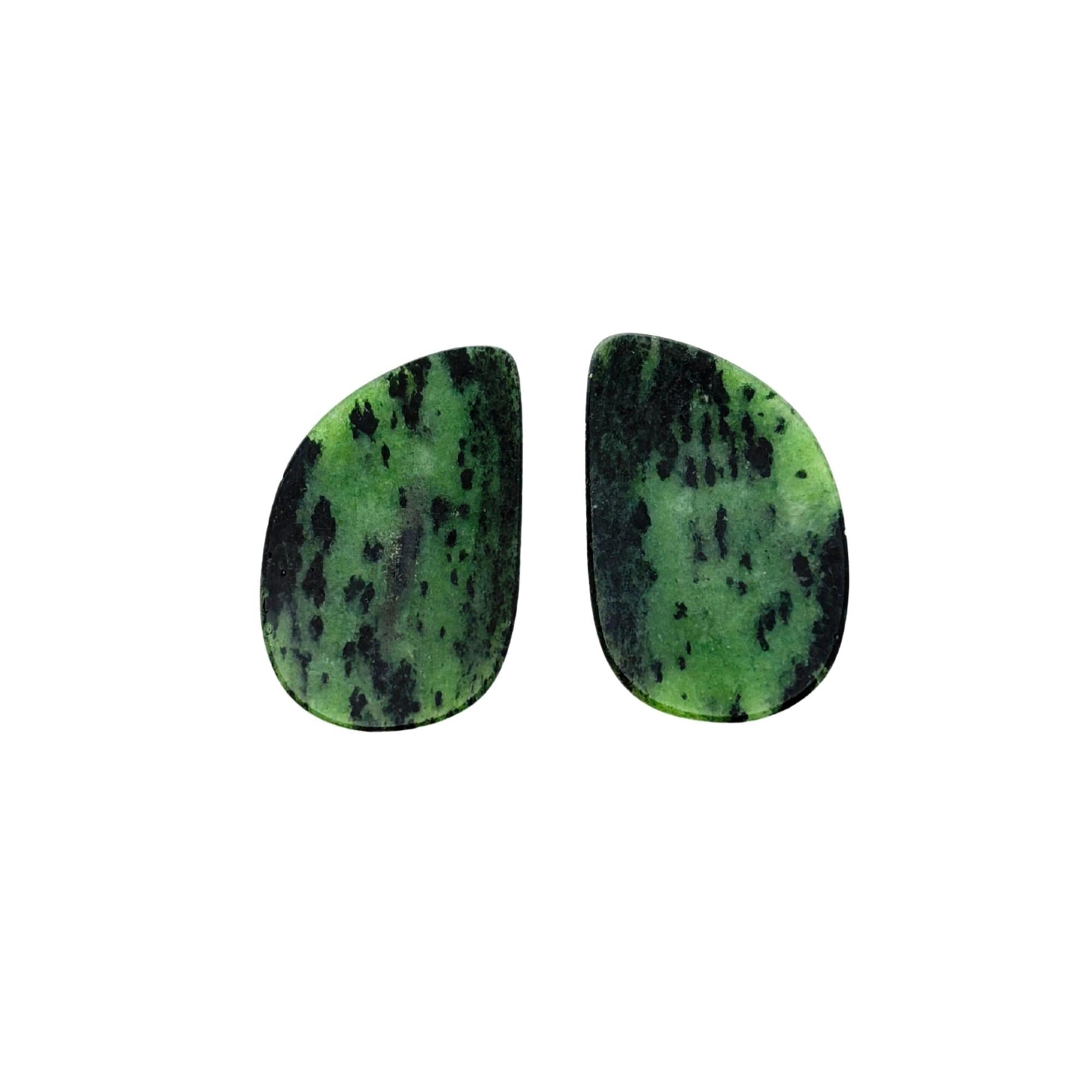 Natural Untreated Sapphire Rose Cut Slices: Gemstone Pair, Jewelry Making