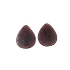 Rose Cut Sapphire Slices: Untreated Gemstone Pair, Fancy Shape