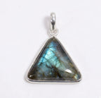 Labradorite Pendant: Sterling Silver Celestial Necklace