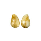 Natural Wonder Sapphire Gemstone Slices: Rose Cut Pair, Jewelry Making