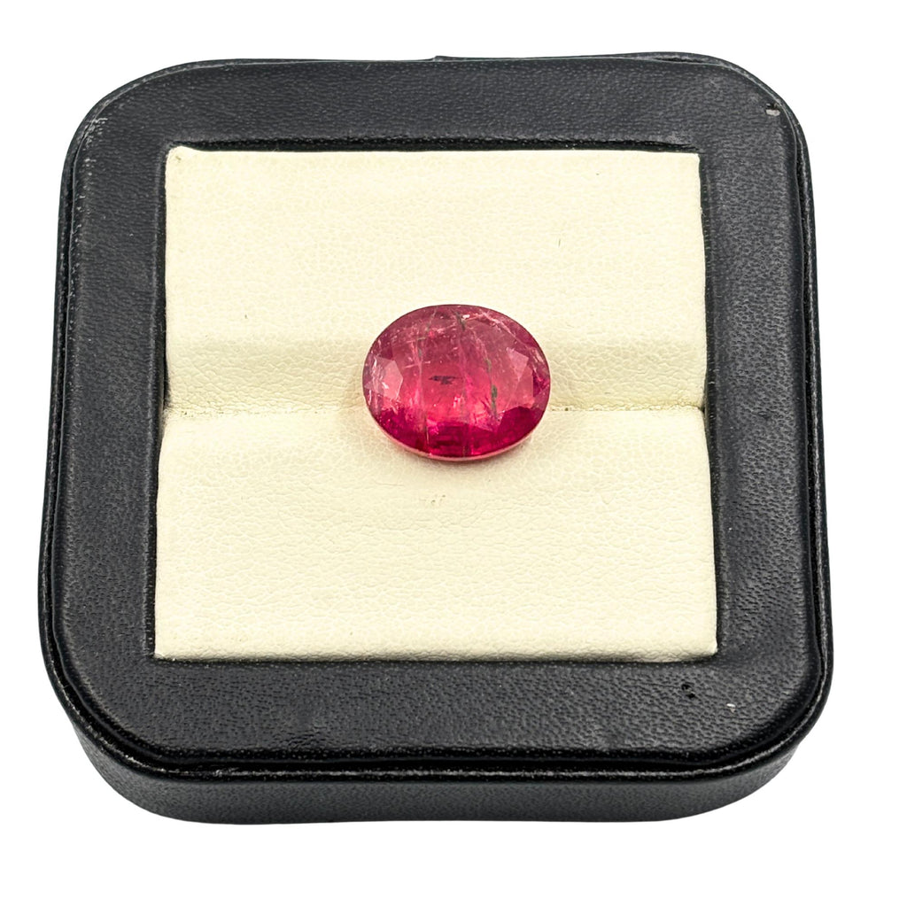 6.65 Cts Natural Pink Rubellite Tourmaline Gemstone: Oval Cut