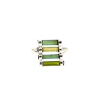 Raw Green Tourmaline Bar Ring: Sterling Silver October Birthstone