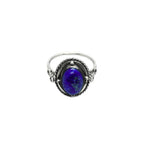 Natural Lapis Ring | 925 Sterling Silver | Vintage Gemstone Band | Handmade Jaipur