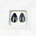 Rose Cut Sapphire Slices: Untreated Gemstone Pair for Jewelry