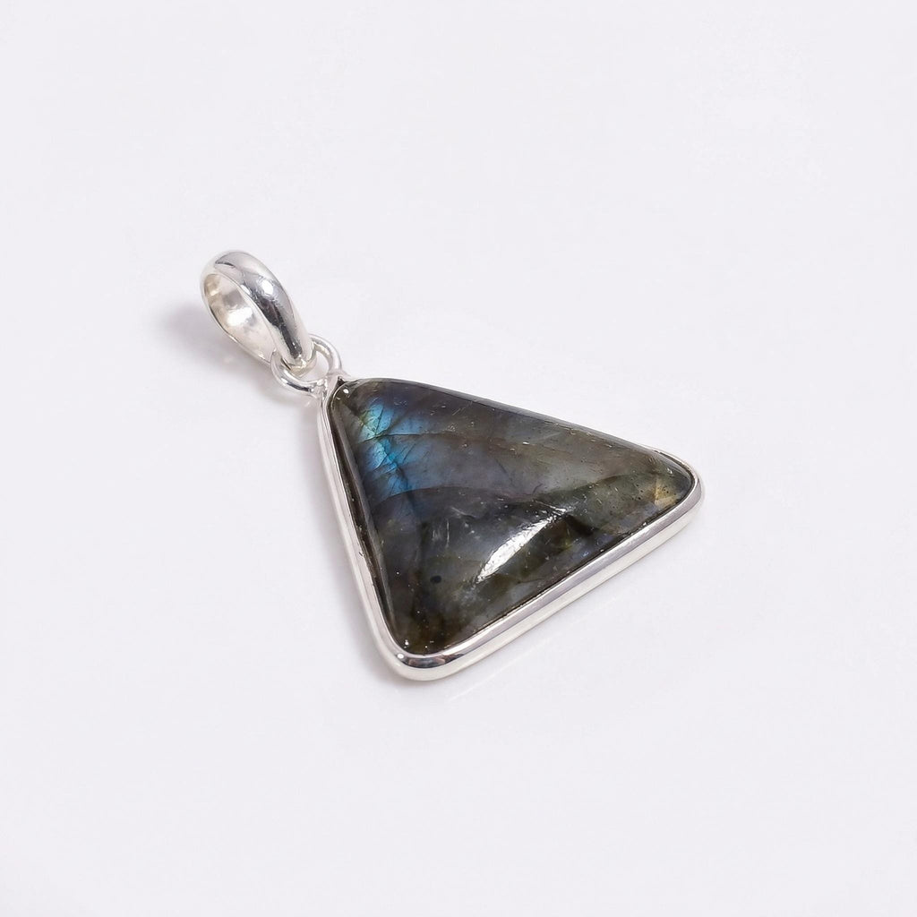 Labradorite Pendant: Sterling Silver Celestial Necklace