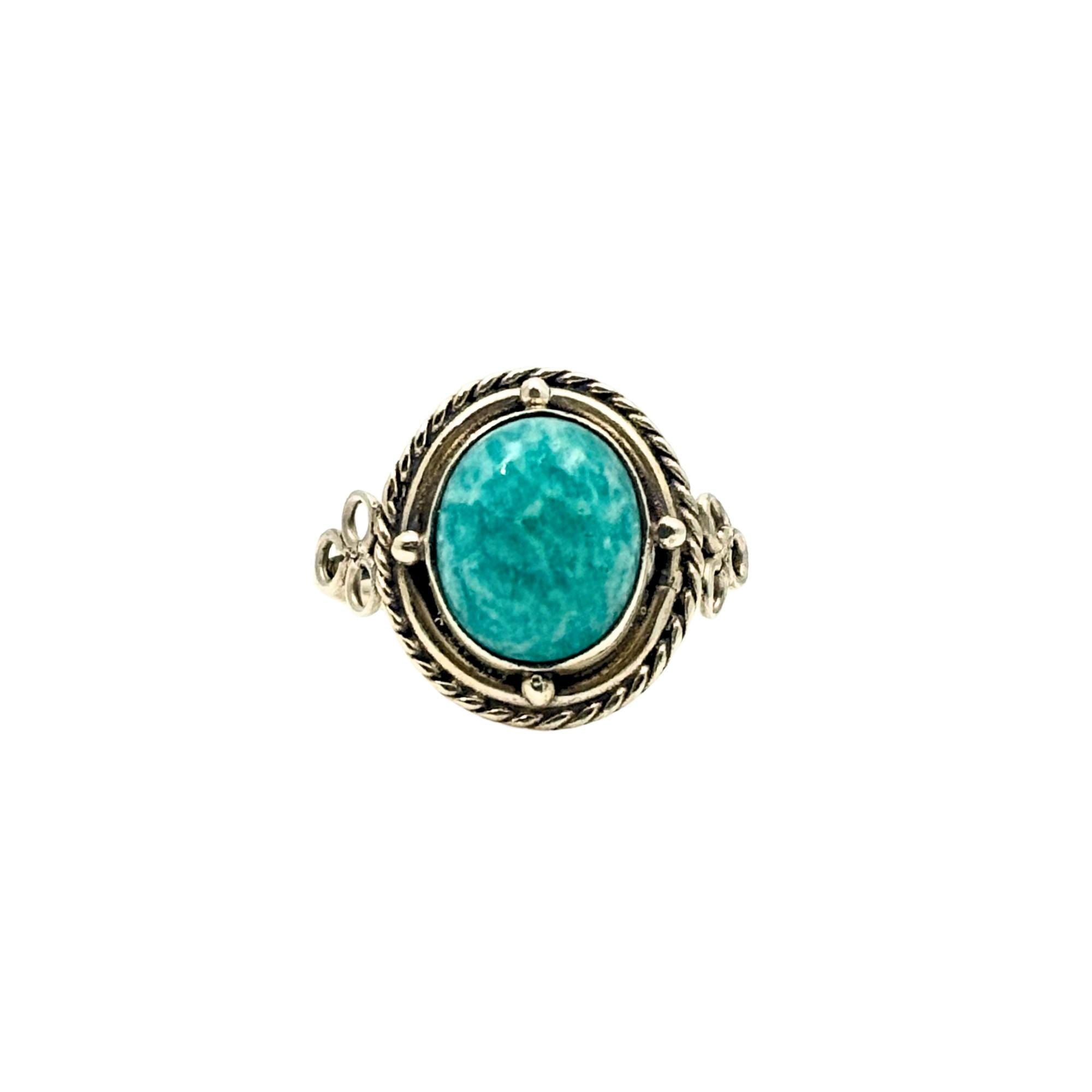 Oxidized oval Sterling Silver Ring: Handmade Boho Jewelry