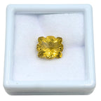 Carved Lemon Quartz Flower Gemstone – Faceted Yellow Quartz for Jewelry