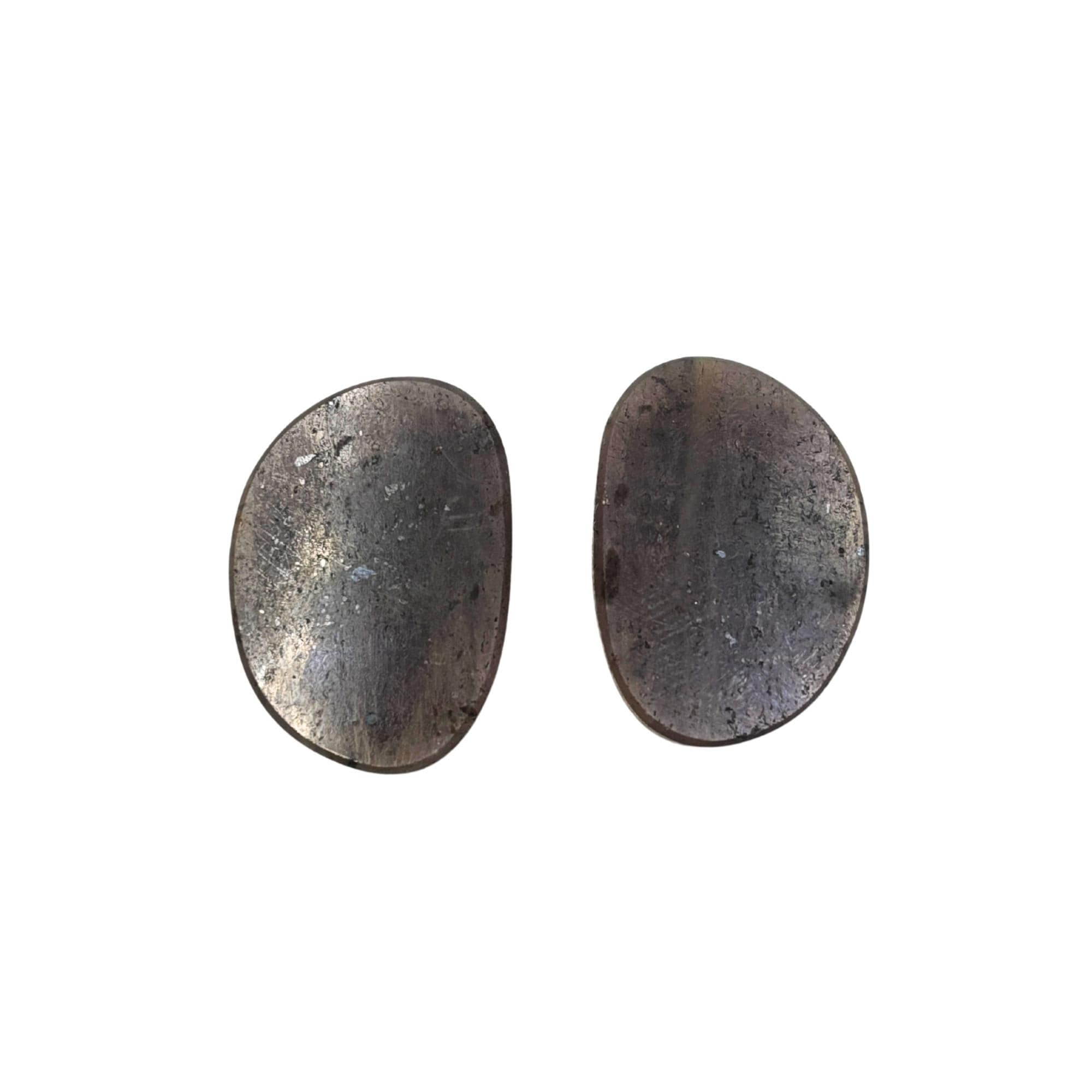 Rose Cut Sapphire Slices: Natural Untreated Gemstone Pair