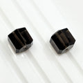 Smoky Quartz Beads: 10mm Faceted Cube, DIY Jewelry (2 Pcs)