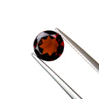 Red Garnet Gemstone Lot: 8mm Round Cut, Faceted, Jewelry Making (9 Pcs)