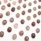 Sunstone Cabochons, Smooth Oval Gemstone Cabs, 10x8 MM, Pack of 3