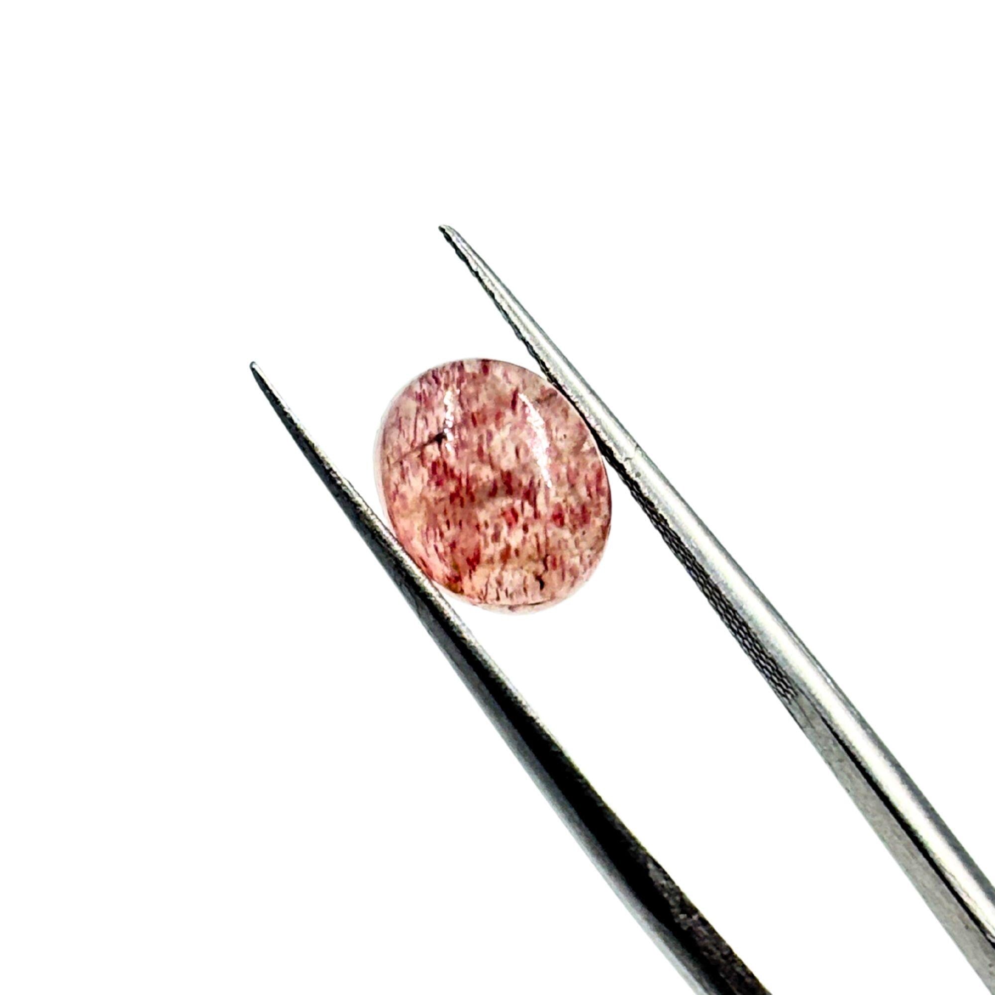 Sunstone Cabochons, Smooth Oval Gemstone Cabs, 10x8 MM, Pack of 3