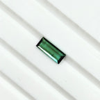 Greenish Blue Tourmaline – 0.85 ct Baguette Cut Gemstone