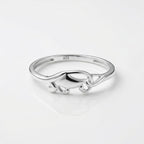 Handcrafted 925 Sterling Silver Knot Ring - Elegant Twisted Clasp Motif Promise Band for Women.