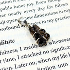 Smoky Quartz Teddy Bear Pendant in 925 Sterling Silver – Carved Crystal Gummy Bear Necklace Charm, Dark Gemstone Jewelry Gift for Her